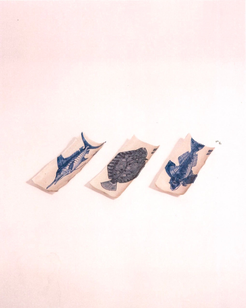 Antique Hand-Painted Fish Trays