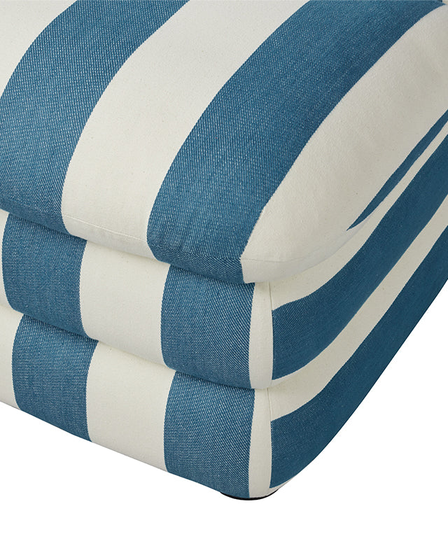 Pillow Chair - Blue Cabana Stripe