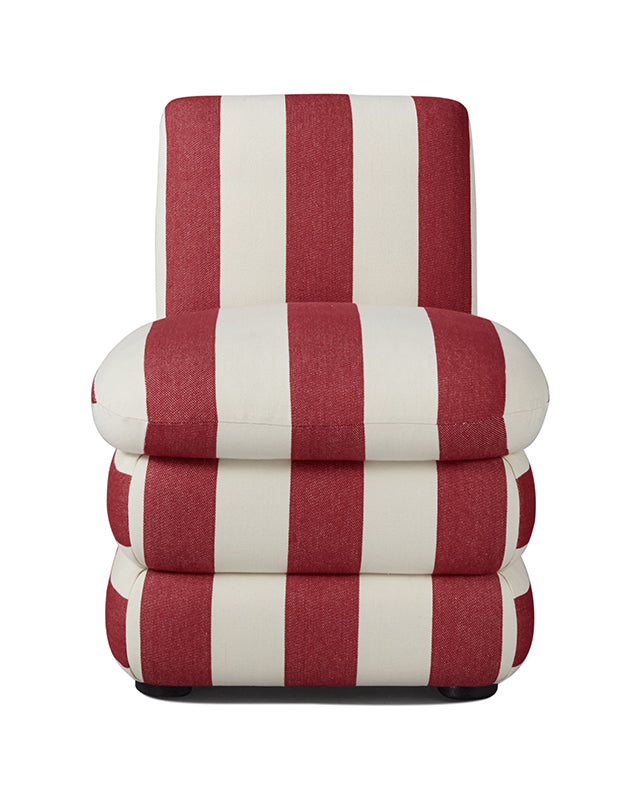 Pillow Chair - Red Cabana Stripe