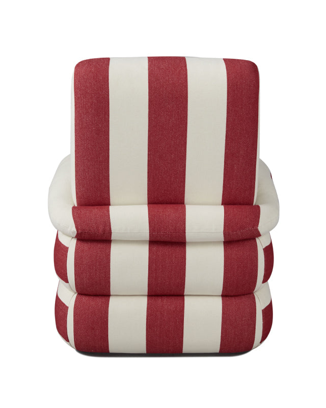 Pillow Chair - Red Cabana Stripe