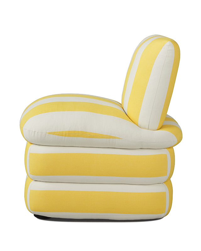 Pillow Chair - Yellow Cabana Stripe