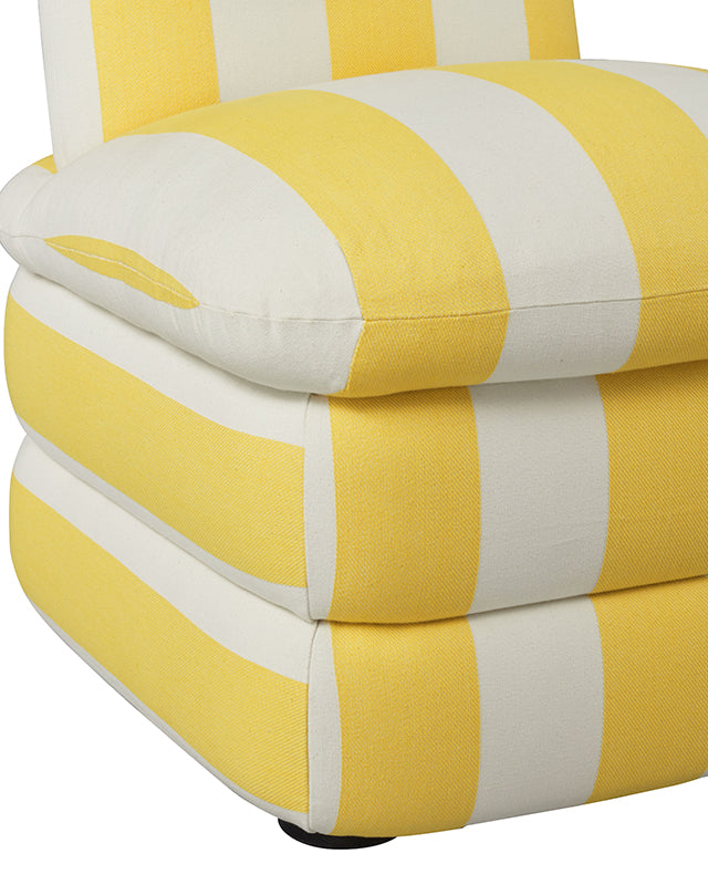 Pillow Chair - Yellow Cabana Stripe