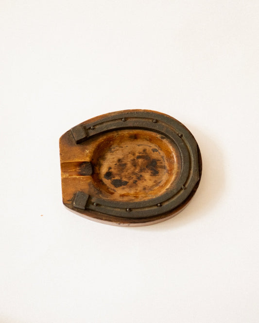 Rustic Horseshoe Ashtray