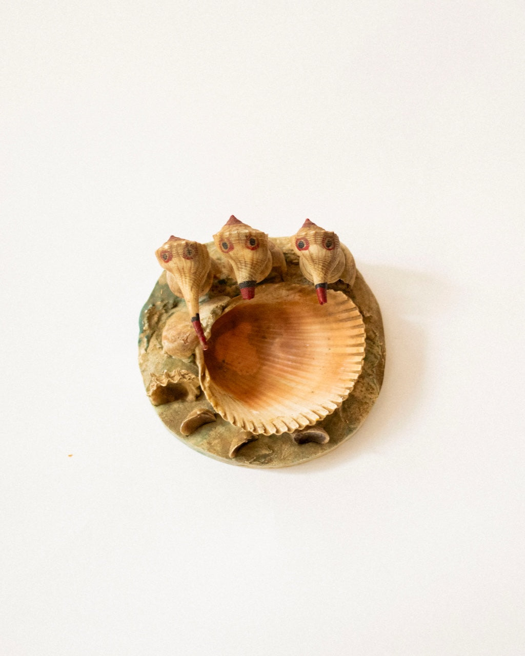 Seashell Folk Art Ashtray