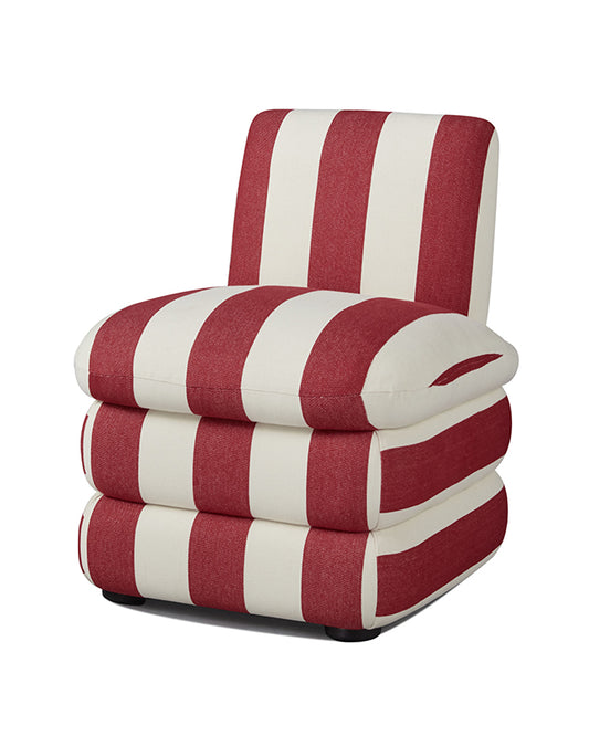 Pillow Chair - Red Cabana Stripe